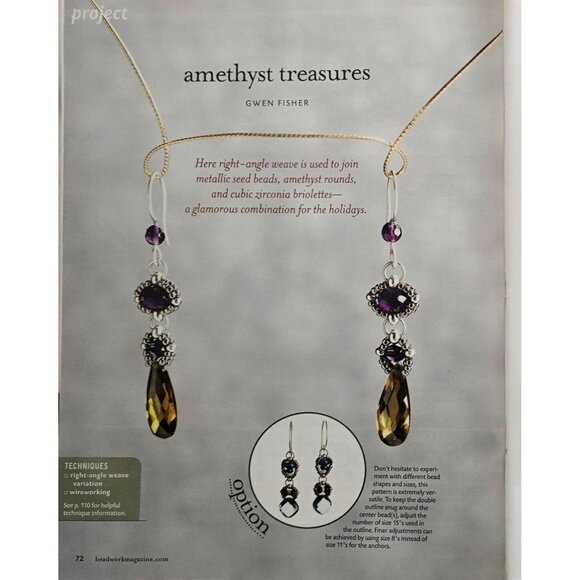 Beadwork Magazine December 2008 January 2009 - Picture 14 of 16